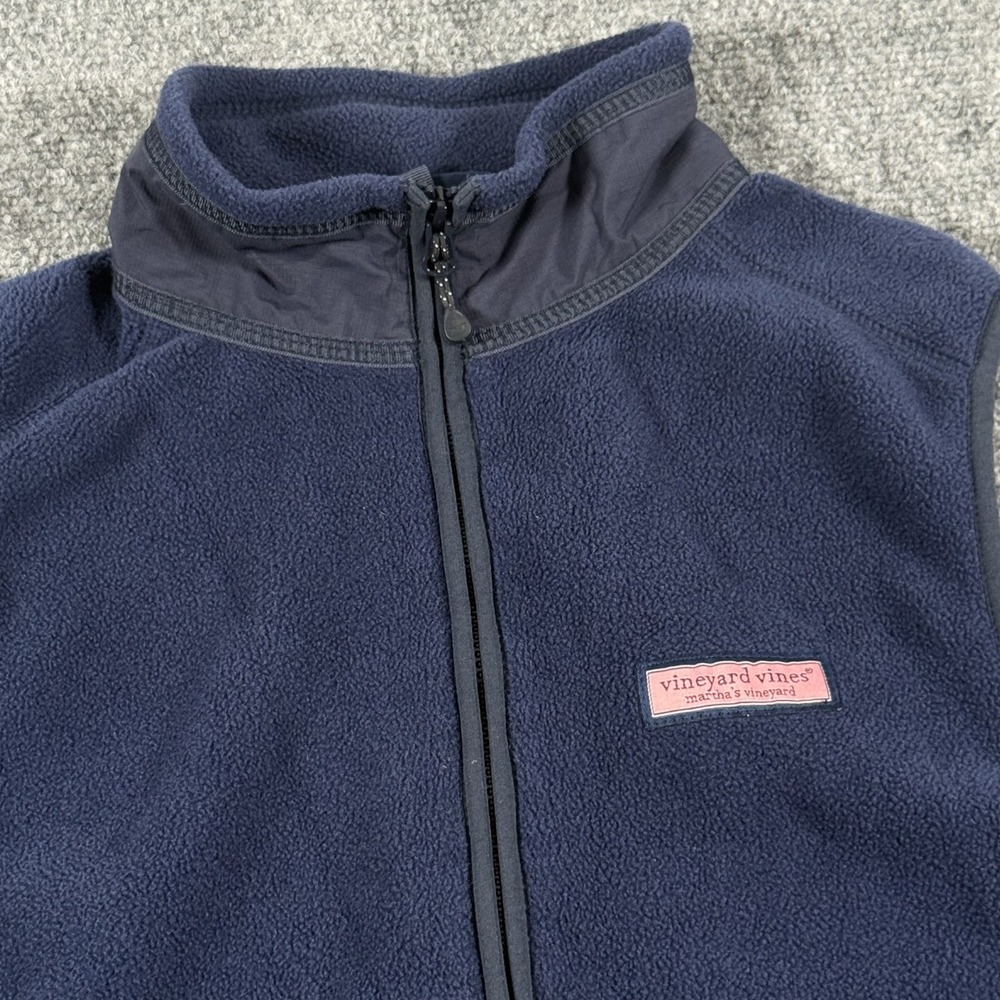 Vineyard Vines Vest Mens XS Fleece Zip Up Martha's Vineyard Extra Small